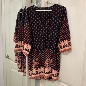 Patterned romper